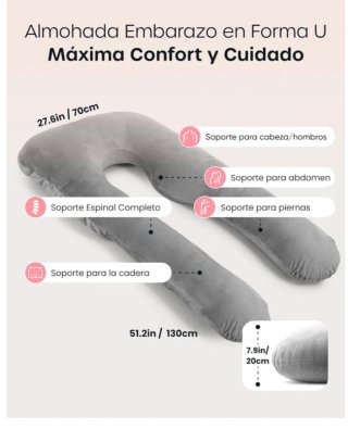 Almohada Embarazo U Máxima Confort marca Nuliie