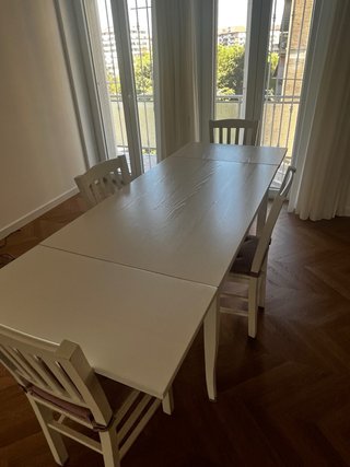 Tavolo pranzo allungabile + 4 sedie