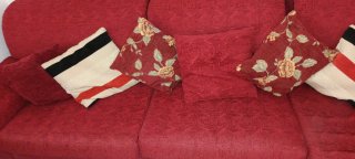Sofá chaise longue rojo