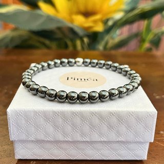 Pulsera hombre hematita 6mm piedra natural