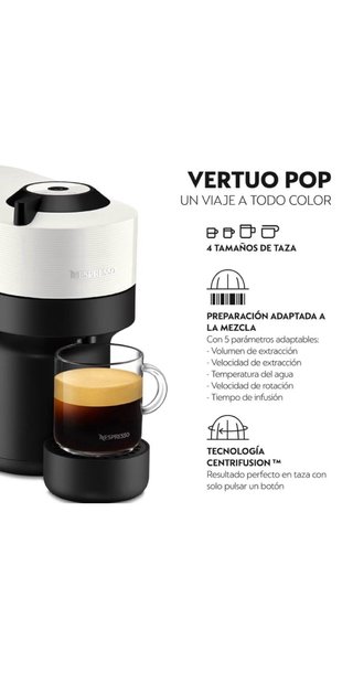 Cafetera Krups Vertuo Pop Nespresso