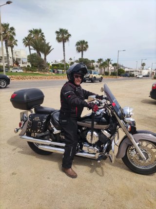 Yamaha XVS650cc Cruiser Negra/Gris