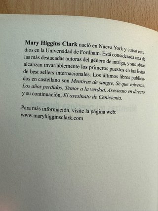 Novela contemporánea de misterio.