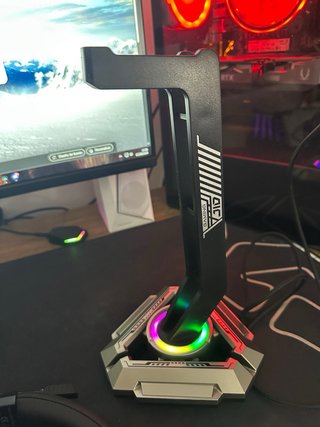 Soporte y Auriculares Gaming RGB