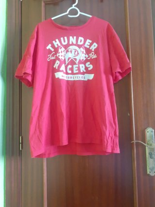 Camiseta Hombre Thunder Racers Roja