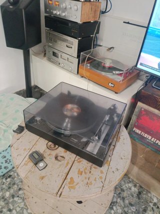 Thorens TD145 Tocadiscos Negro/Plata