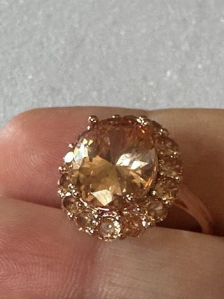 Anello Topazio Imperiale Oro