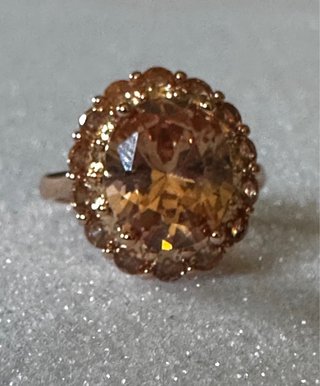 Anello Topazio Imperiale Oro
