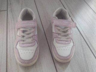 Scarpe Champion bambina lilla e bianche e poisgrio
