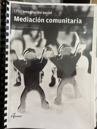 Libro Mediación Comunitaria CFGS Integración Socia