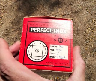 2 palline da bocce professionali XJBX 75 750 nuove