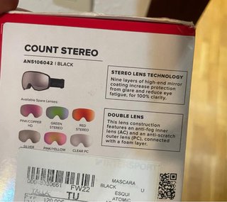 Gafas de esquí con lente espejada