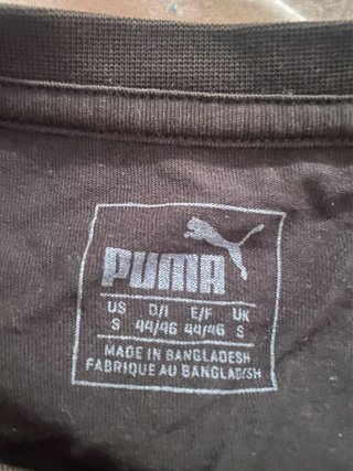 Camiseta Puma Negra Logo