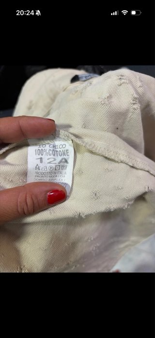 Completo estivo strappato beige