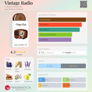 Set Regalo Lattafa Vintage Radio