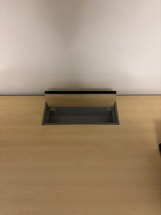 Mesa escritorio oficina 160x80cm con pasacables