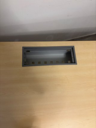 Mesa escritorio oficina 160x80cm con pasacables