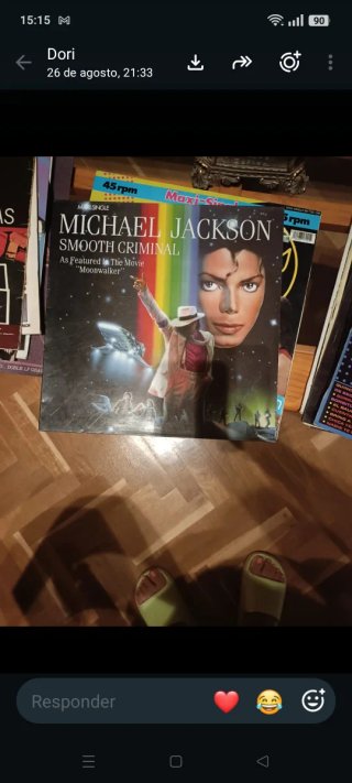 Vinilo Maxi Single Michael Jackson Smooth Criminal