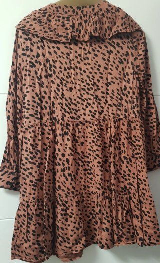 Vestido Zara estampado animal print l