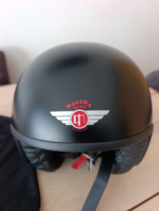 Casco Moto Davida Negro