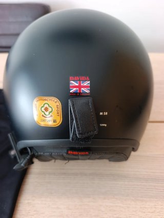 Casco Moto Davida Negro