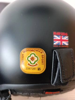 Casco Moto Davida Negro
