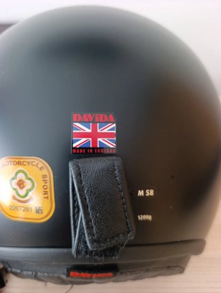 Casco Moto Davida Negro