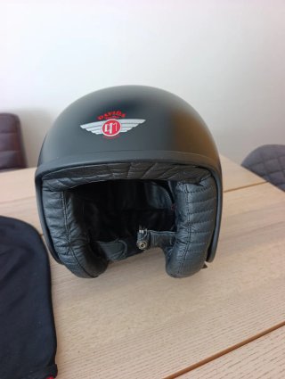 Casco Moto Davida Negro