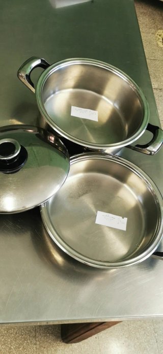 Batteria pentole acciaio inox varie misure