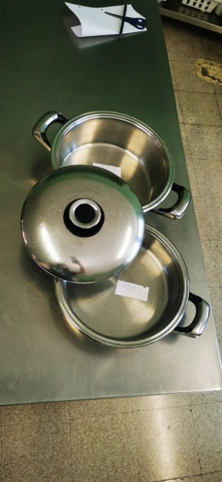 Batteria pentole acciaio inox varie misure