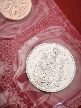 Set di monete canadesi 1980