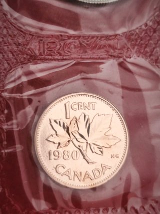 Set di monete canadesi 1980