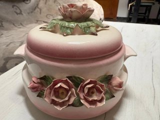 Sopero de porcelana con rosas