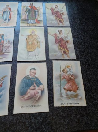 17 Postales Santos Años 40/50
