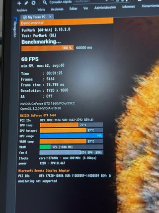 MSI Nvidia GTX 1660 Tarjeta Gráfica