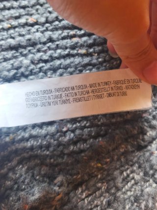 Cárdigan Zara Gris Talla M