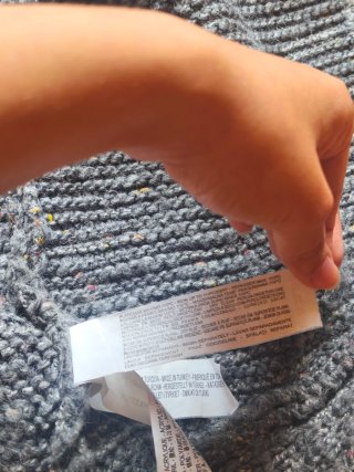 Cárdigan Zara Gris Talla M