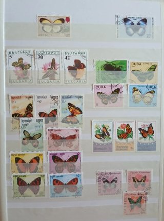 MARIPOSAS LOTE 69 SELLOS LEPIDOPTERA