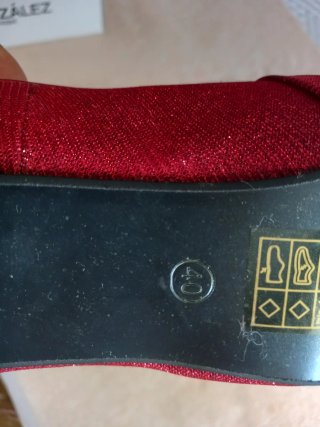Zapatos de tacón Belles rojos para fiesta