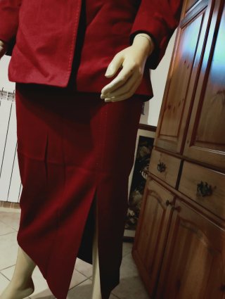 Completo donna manica 3/4 bordeaux