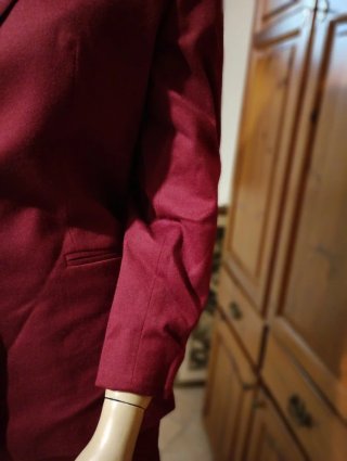 Completo donna manica 3/4 bordeaux