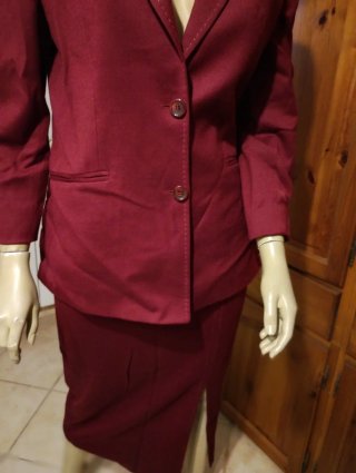 Completo donna manica 3/4 bordeaux