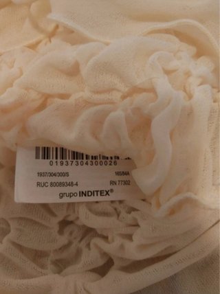 Top Zara amarillo mantequilla
