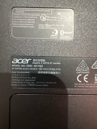 Portátil Acer Aspire 3 A315-21