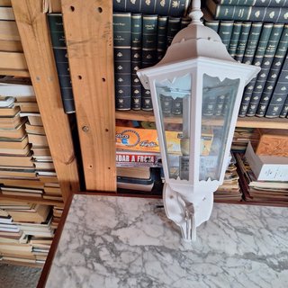 Farol de pared blanco 48cm alto