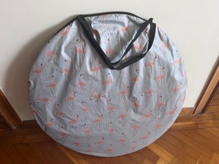 Carpa Playa plegable Flying Tiger Azul/Plateado