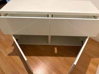 Mueble auxiliar IKEA MALM blanco mate