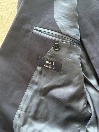 Abito Sartoriale Uomo Nardelli Cotone Blu Taglia 5