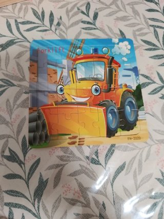 Puzzle infantil carretilla elevadora