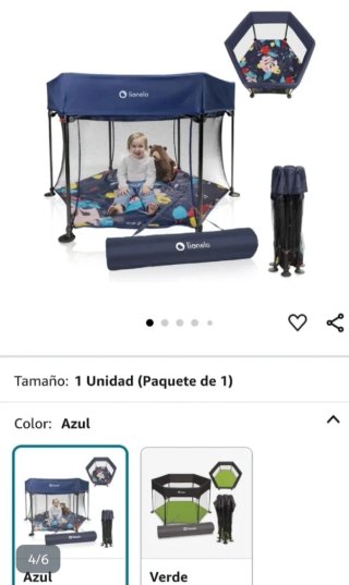 Parque infantil plegable Lionelo